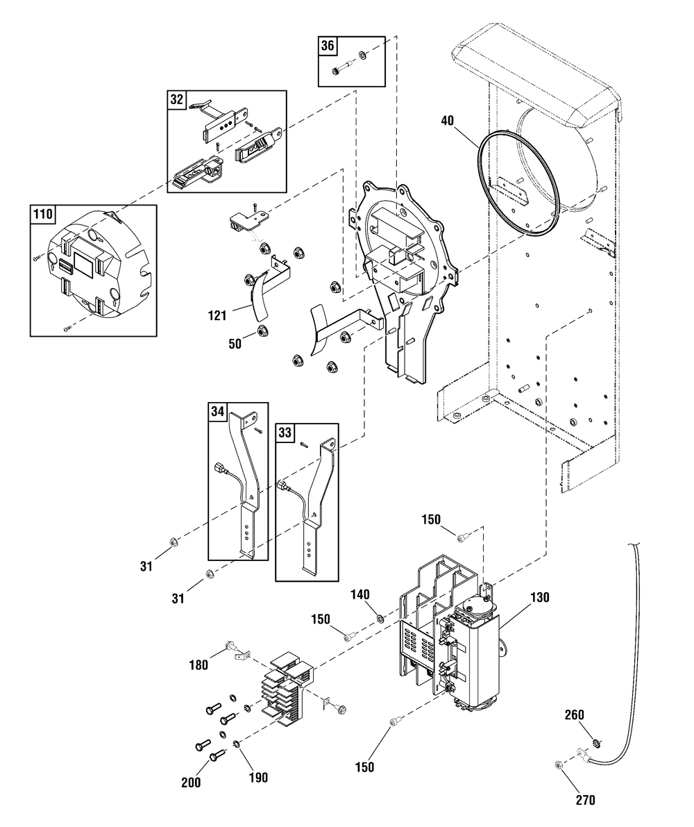 Meter Mounting Group Diagram and Parts List for 071095-01  Briggs and Stratton Generator